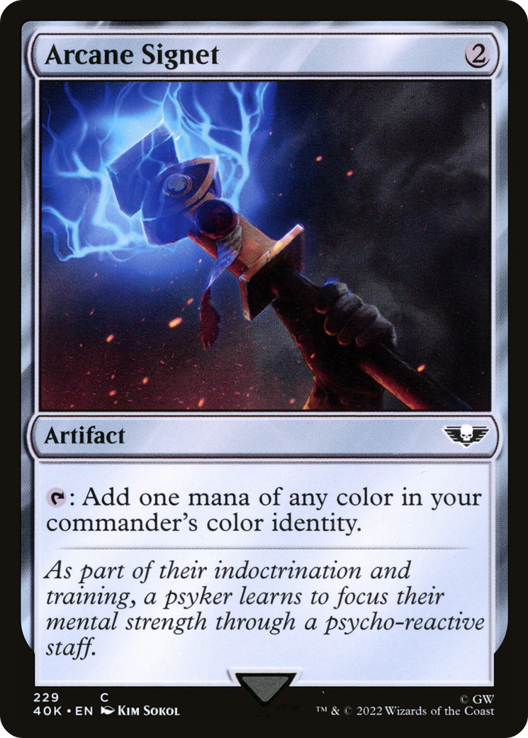 Image of Arcane Signet (229) (40K-229) - Warhammer 40,000 Commander