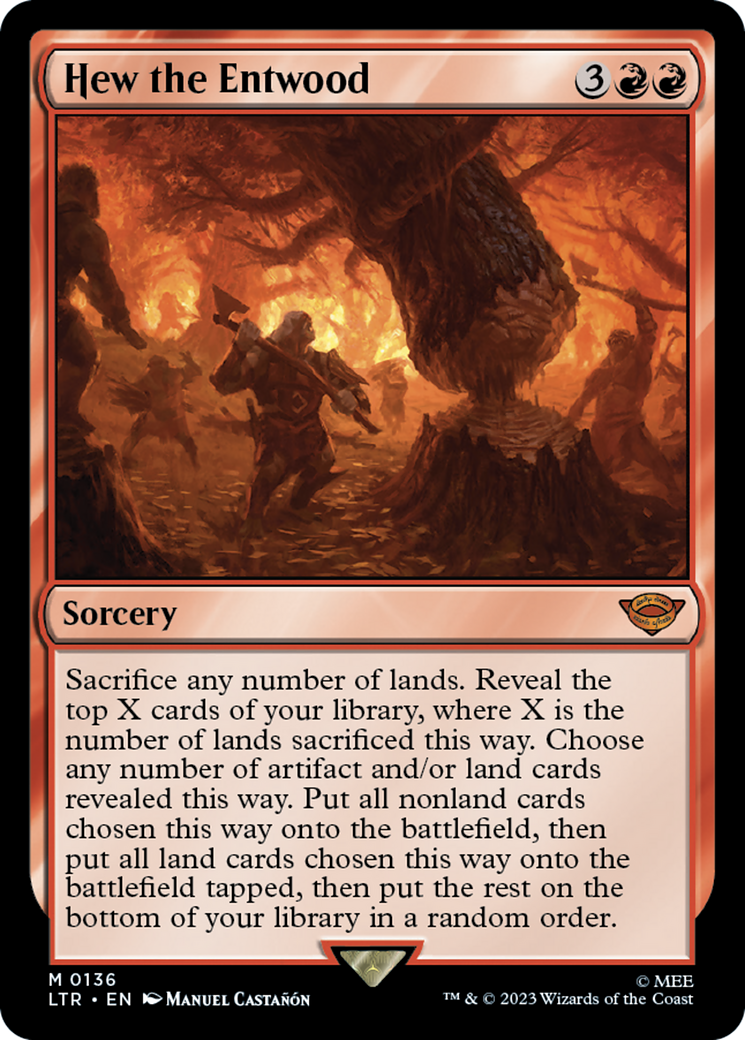 Image of Hew the Entwood (LTR-136) - The Lord of the Rings: Tales of Middle-earth Foil