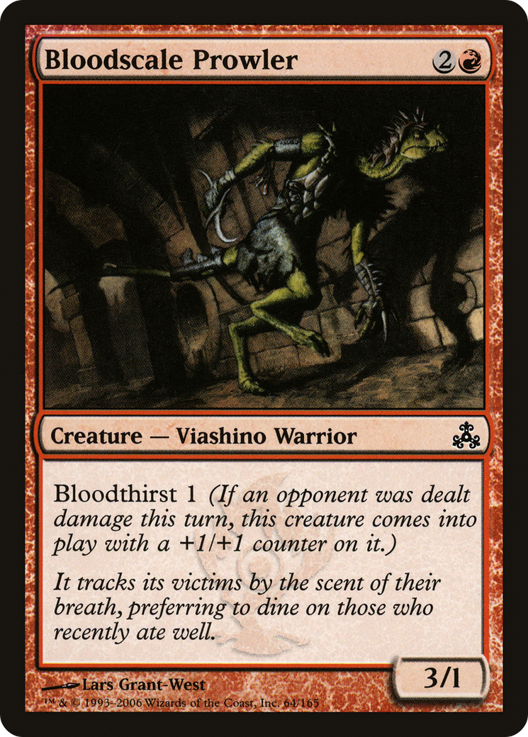 Image of Bloodscale Prowler (GPT-064) - Guildpact Foil
