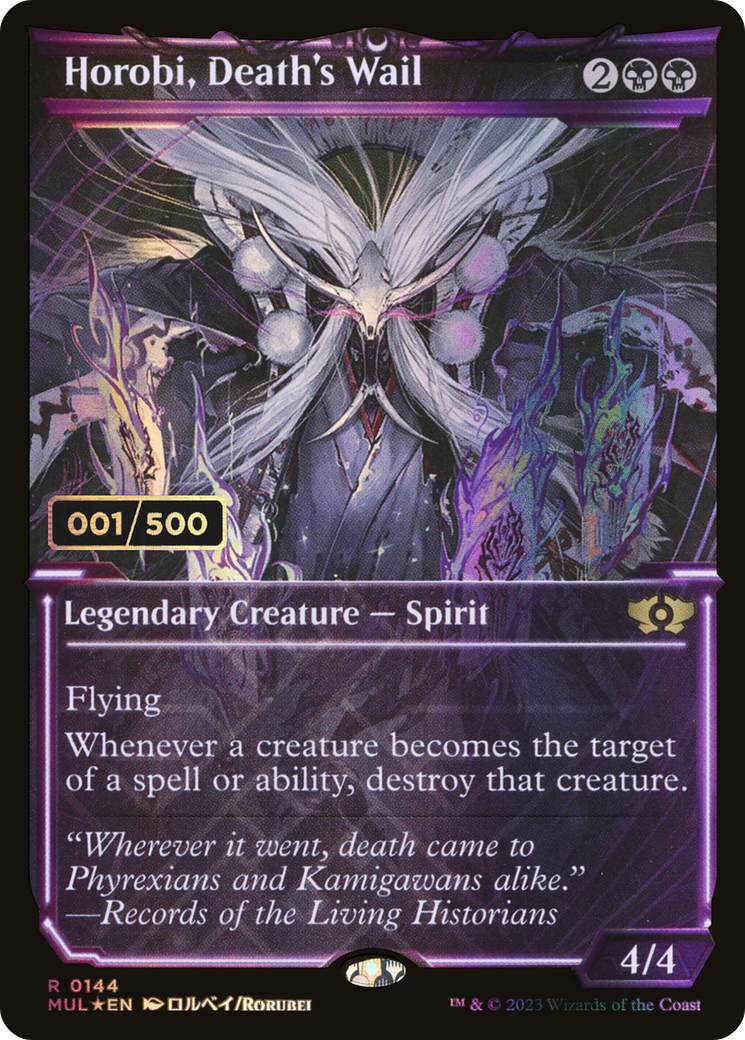 Image of Horobi, Death's Wail (Serial Numbered) (MUL-144) - Multiverse Legends: (Showcase) Foil