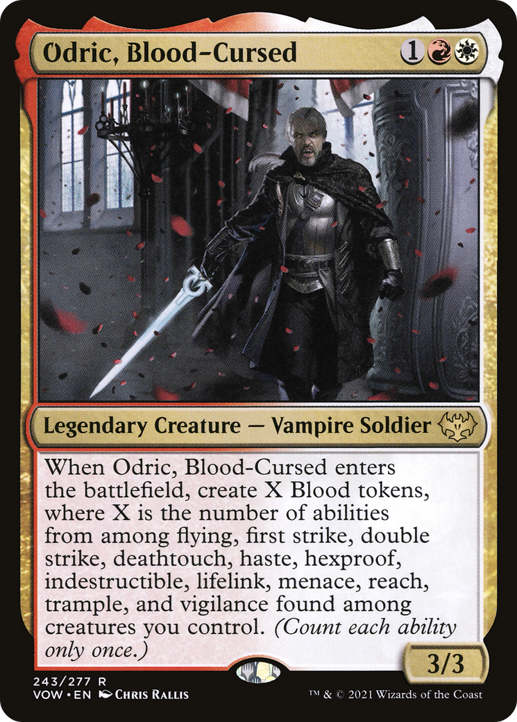 Image of Odric, Blood-Cursed (VOW-243) - Innistrad: Crimson Vow Foil
