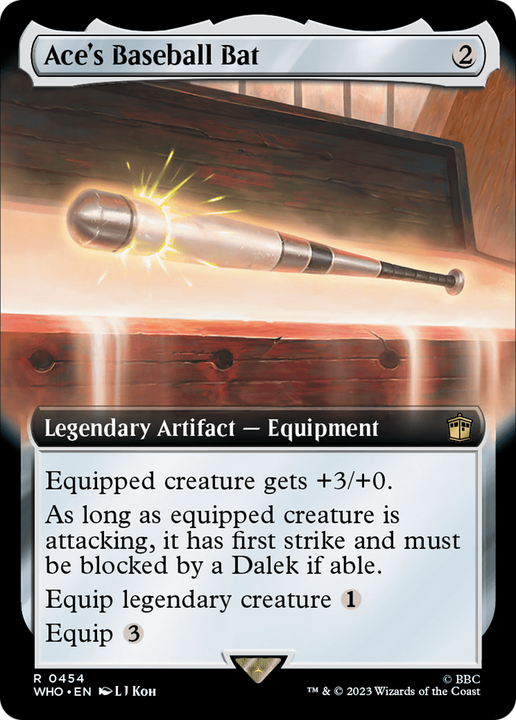 Image of Ace's Baseball Bat (Extended Art) (WHO-454) - Doctor Who: (Extended Art)