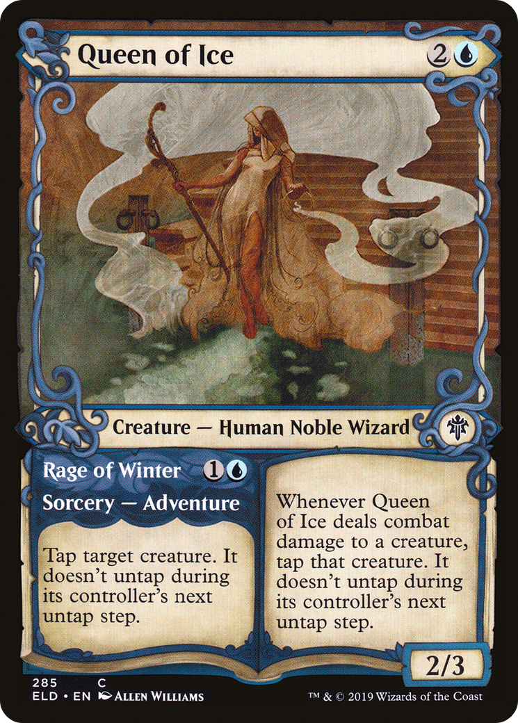 Image of Queen of Ice (Showcase) (ELD-285) - Throne of Eldraine: (Showcase) Foil