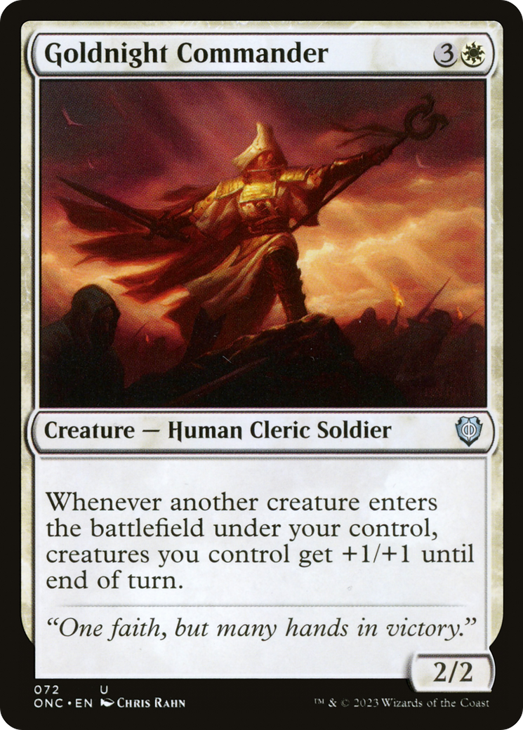 Image of Goldnight Commander (ONC-072) - Phyrexia: All Will Be One Commander