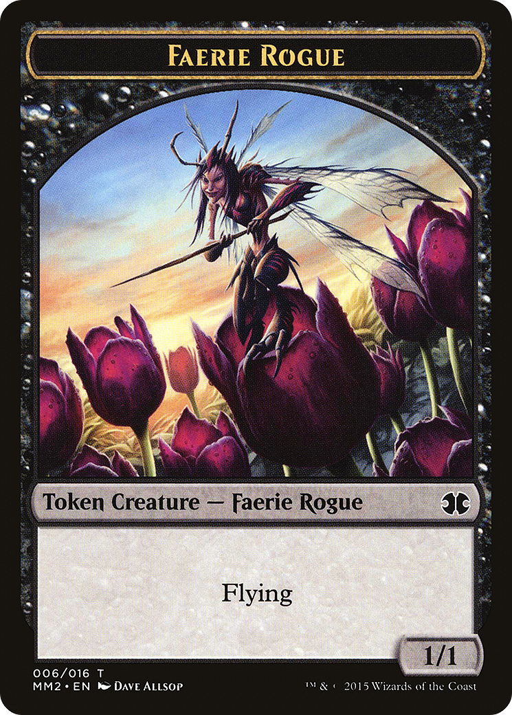 Image of Faerie Rogue Token (MM2-006) - Modern Masters 2015 Tokens