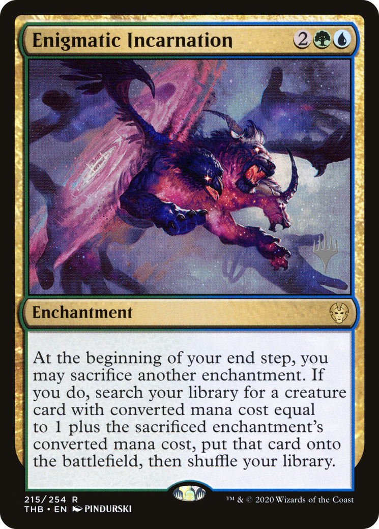 Image of Enigmatic Incarnation (PPTHB-215P) - Theros Beyond Death Promos Foil