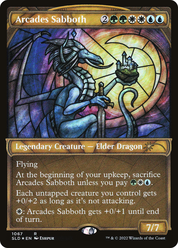 Image of Arcades Sabboth (Stained Glass) (Textured Foil) (SLD-1067) - Secret Lair Drop: (Showcase) Foil