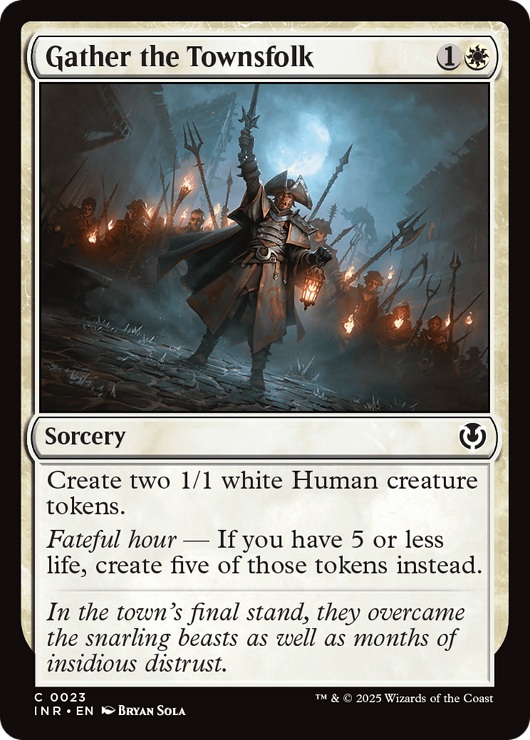 Image of Gather the Townsfolk (INR-023) - Innistrad Remastered Foil
