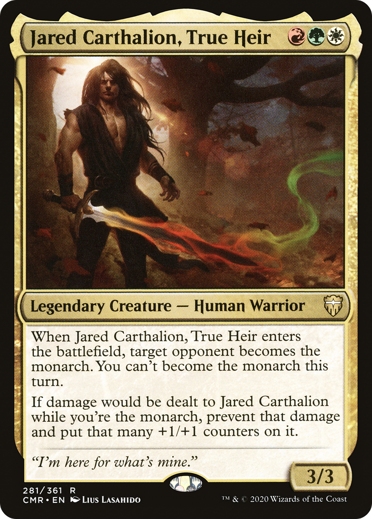 Image of Jared Carthalion, True Heir (CMR-281) - Commander Legends