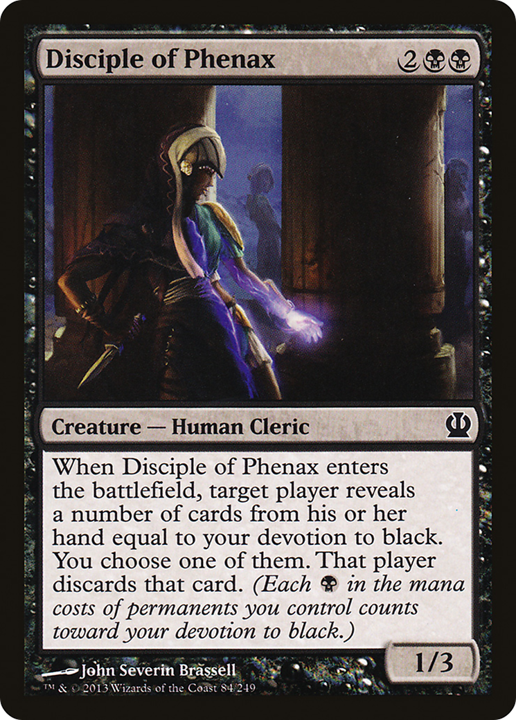 Image of Disciple of Phenax (THS-084) - Theros Foil