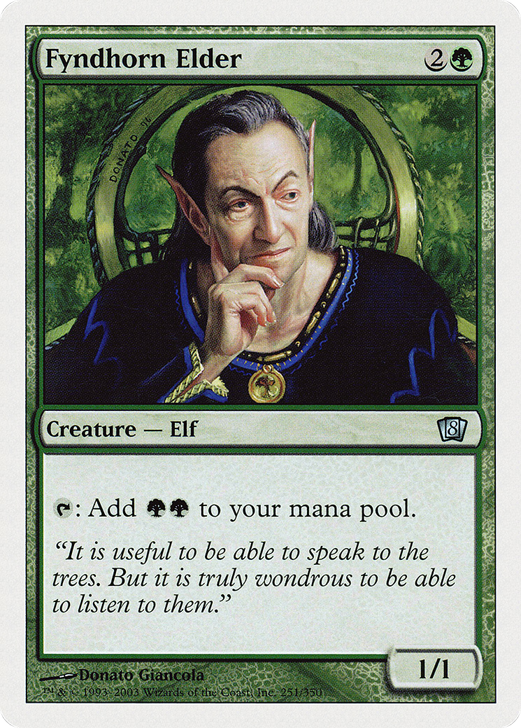 Image of Fyndhorn Elder (8ED-251) - 8th Edition Foil