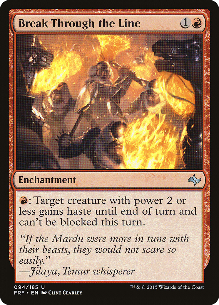 Image of Break Through the Line (FRF-094) - Fate Reforged
