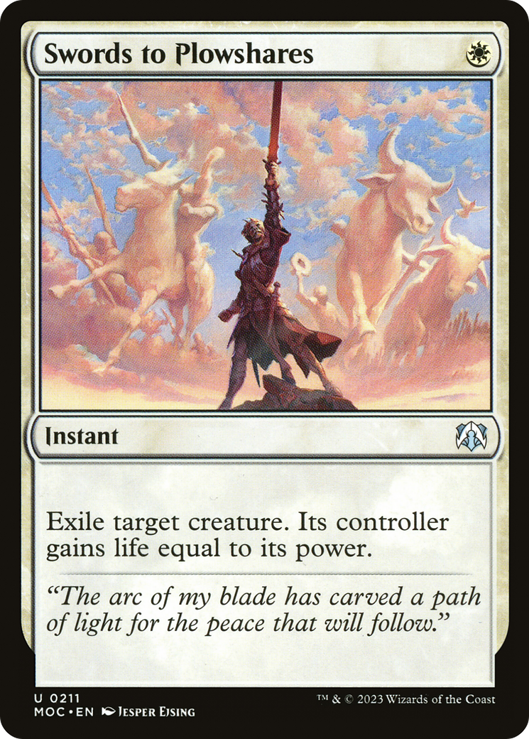 Image of Swords to Plowshares (MOC-211) - March of the Machine Commander