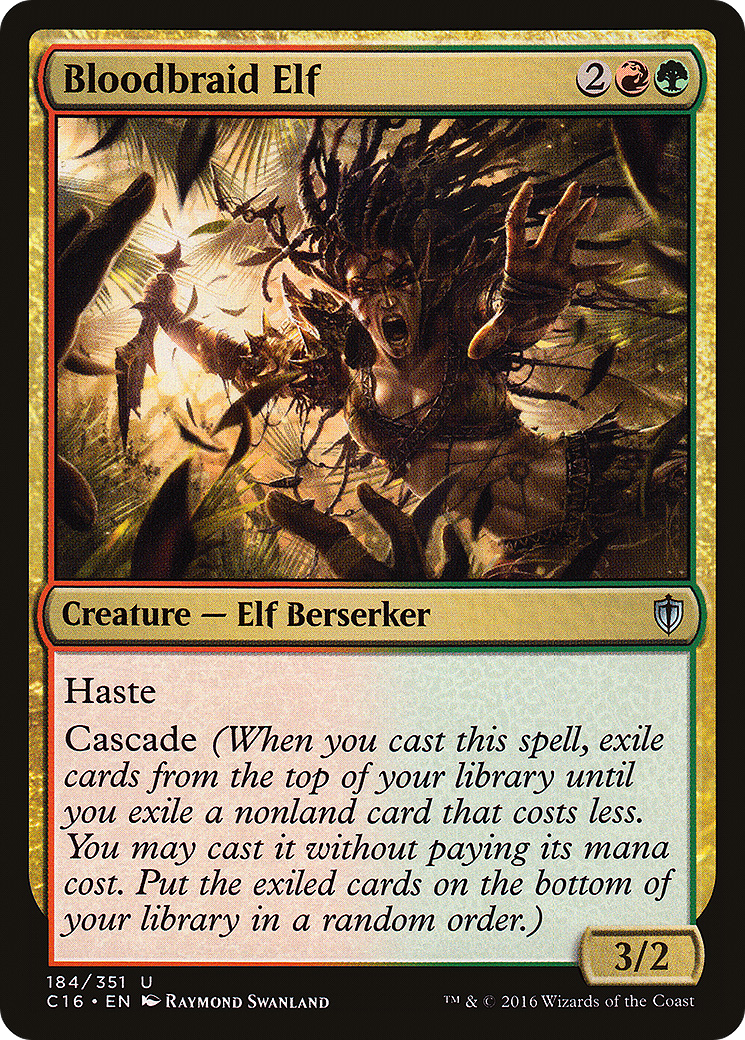 Image of Bloodbraid Elf (C16-184) - Commander 2016