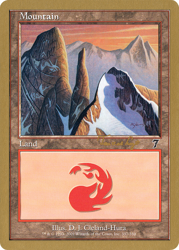 Image of Mountain (337) - 2001 Tom van de Logt (7ED) (WCD-) - World Championship Decks 2001
