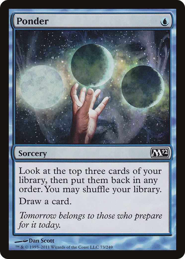 Image of Ponder (M12-073) - Magic 2012 Foil