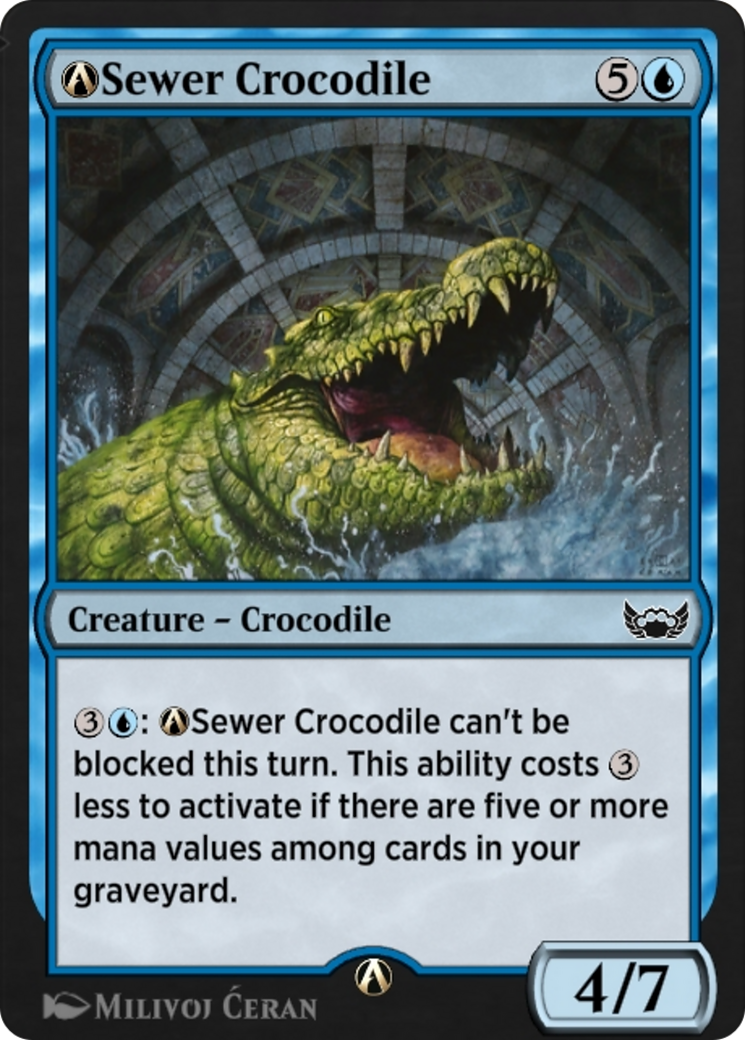 Image of A-Sewer Crocodile (SNC-A-60) - Streets of New Capenna