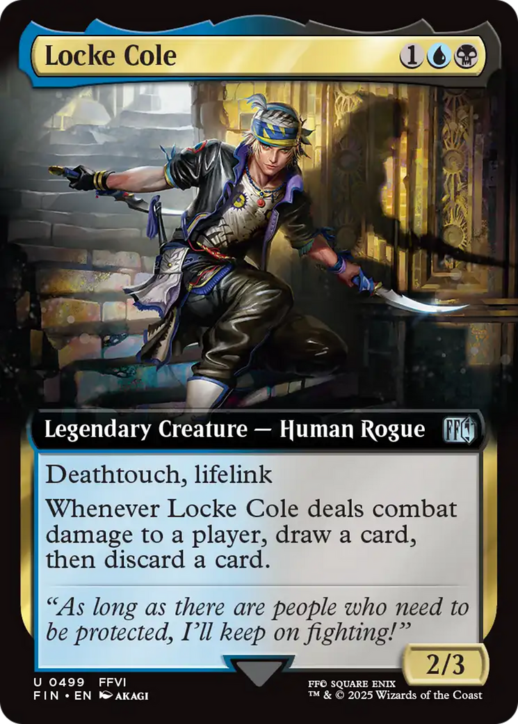 Image of Locke Cole (Extended Art) (FIN-499) - FINAL FANTASY: (Extended Art) Foil