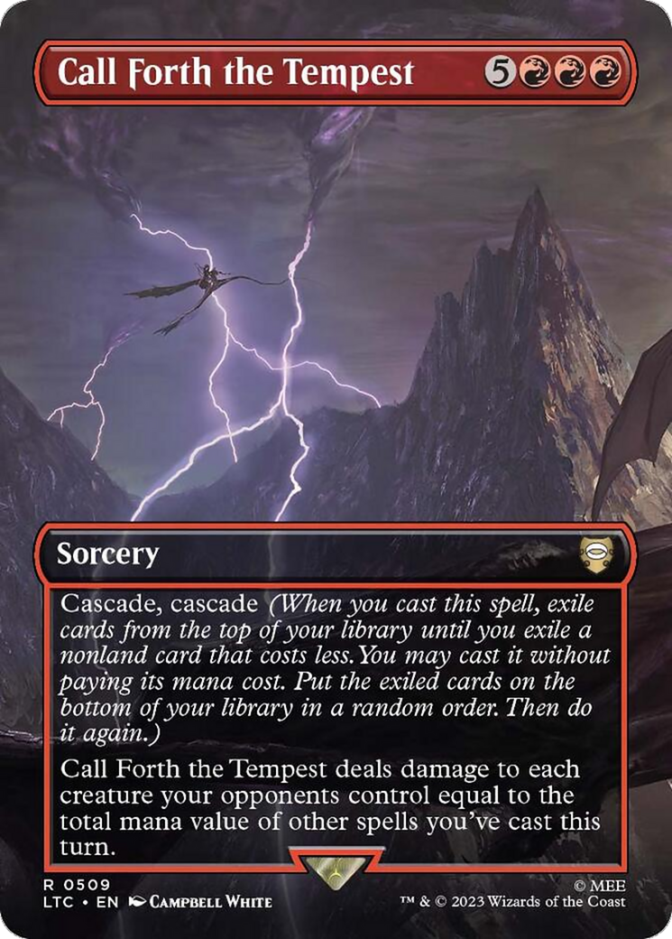 Image of Call Forth the Tempest (Borderless) (LTC-509) - Tales of Middle-earth Commander (Borderless)
