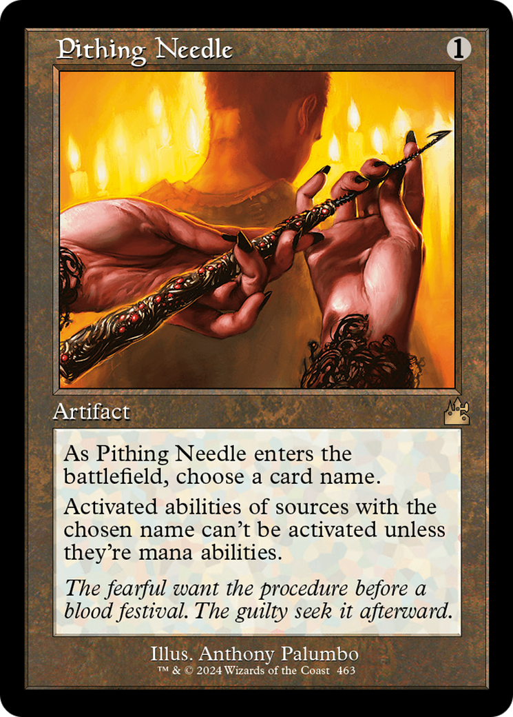 Image of Pithing Needle (Retro Frame) (RVR-463) - Ravnica Remastered