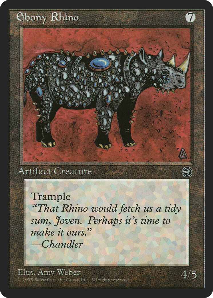 Image of Ebony Rhino (HML-) - Homelands