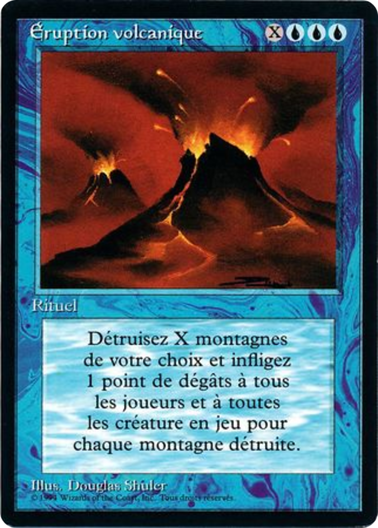 Image of Volcanic Eruption (FBB-) - Foreign Black Border