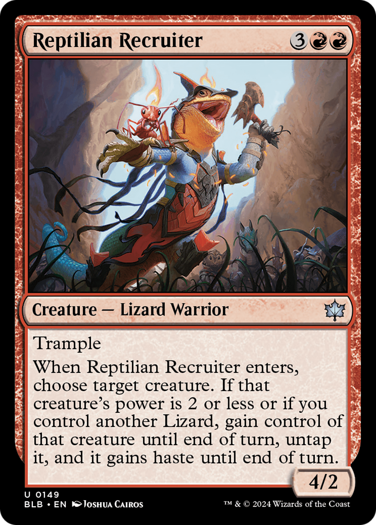 Image of Reptilian Recruiter (BLB-149) - Bloomburrow