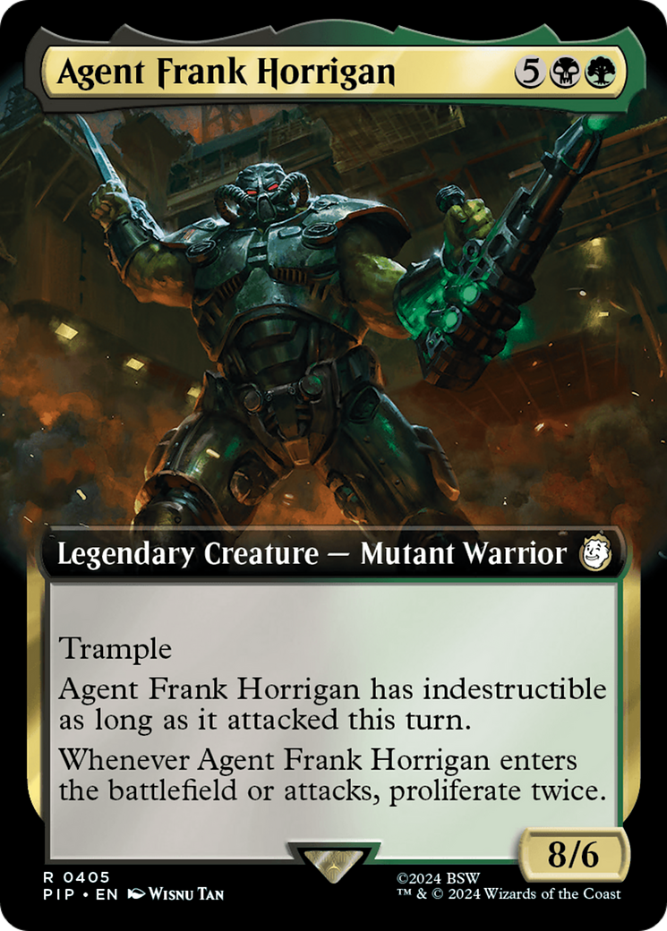 Image of Agent Frank Horrigan (Extended Art) (PIP-405) - Fallout: (Extended Art) Foil