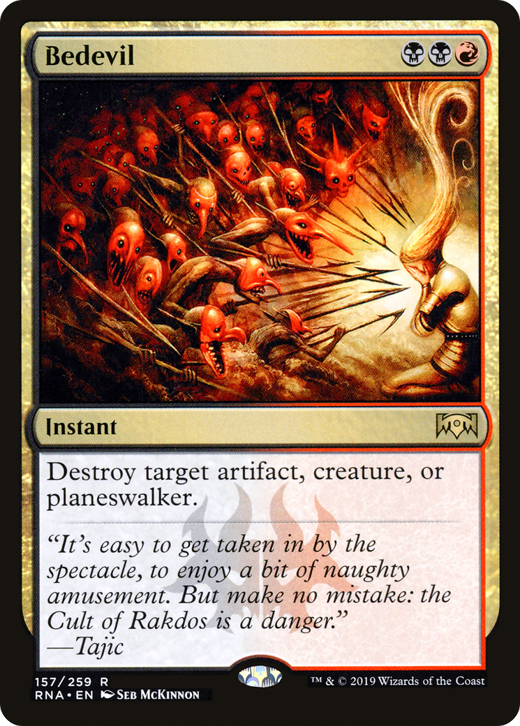 Image of Bedevil (RNA-157) - Ravnica Allegiance Foil