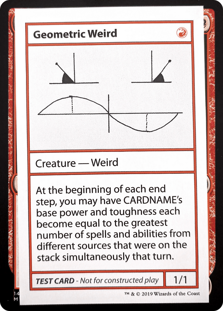 Image of Geometric Weird (No PW Symbol) (CMB1-) - Mystery Booster Playtest Cards 2021