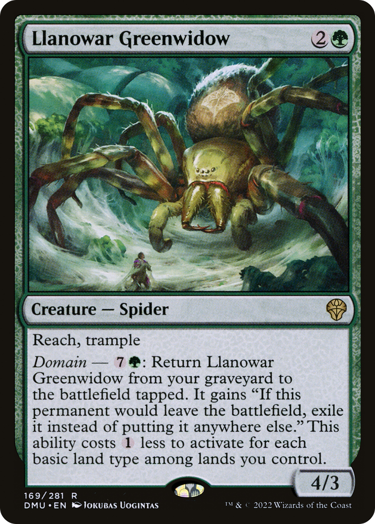 Image of Llanowar Greenwidow (DMU-169) - Dominaria United Foil