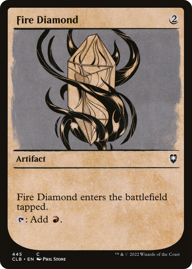 Image of Fire Diamond (Showcase) (CLB-445) - Commander Legends: Battle for Baldur's Gate: (Showcase)