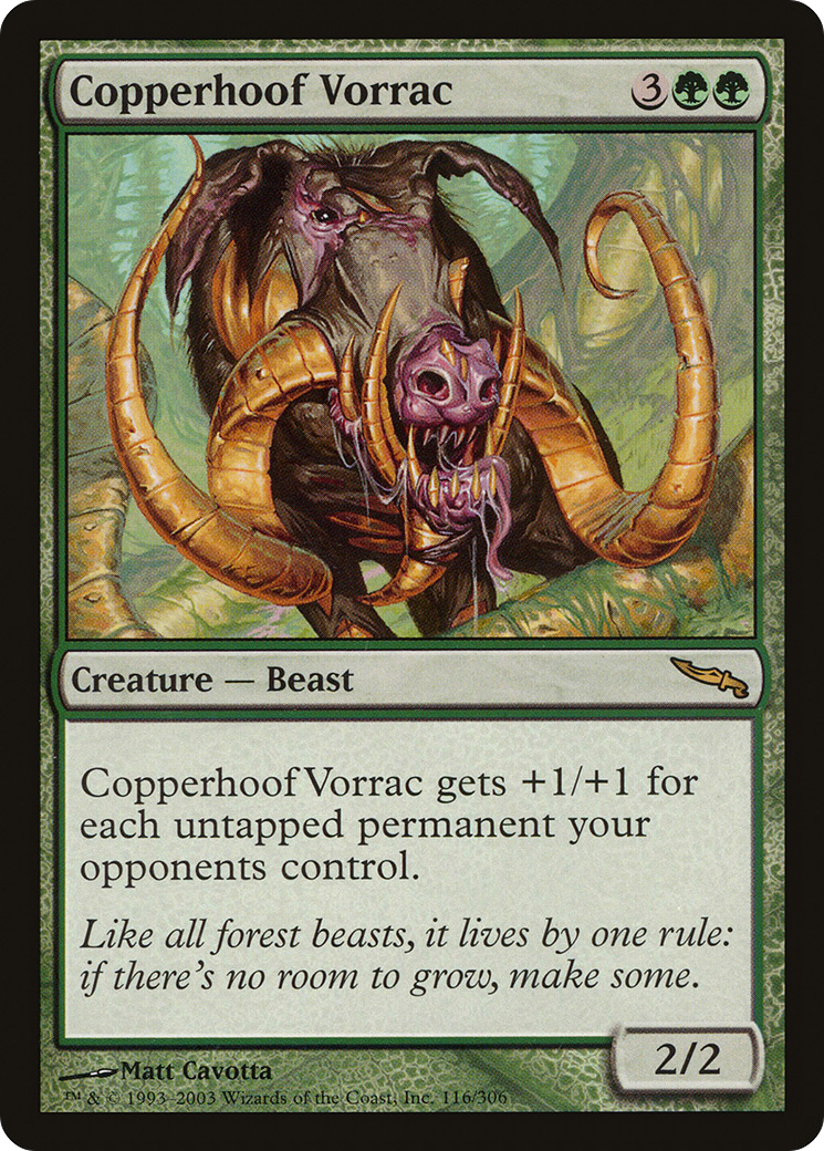 Image of Copperhoof Vorrac (MRD-116) - Mirrodin Foil