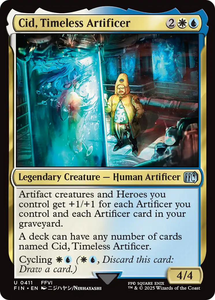 Image of Cid, Timeless Artificer (0411) (FIN-411) - FINAL FANTASY Foil
