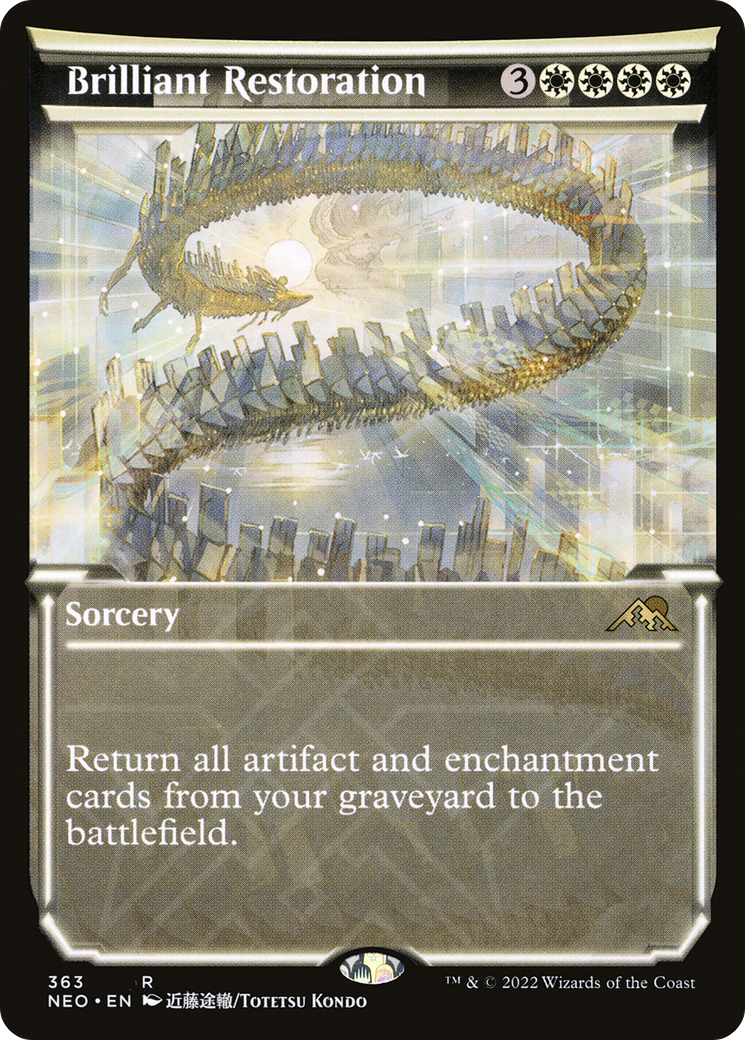 Image of Brilliant Restoration (Showcase) (NEO-363) - Kamigawa: Neon Dynasty: (Showcase) Foil