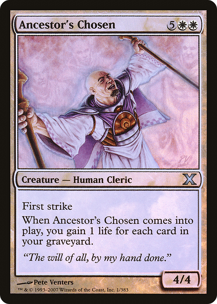 Image of Ancestor's Chosen (10E-01★) - Tenth Edition Foil