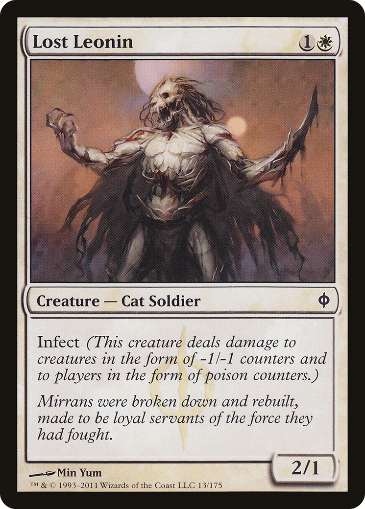 Image of Lost Leonin (NPH-013) - New Phyrexia Foil