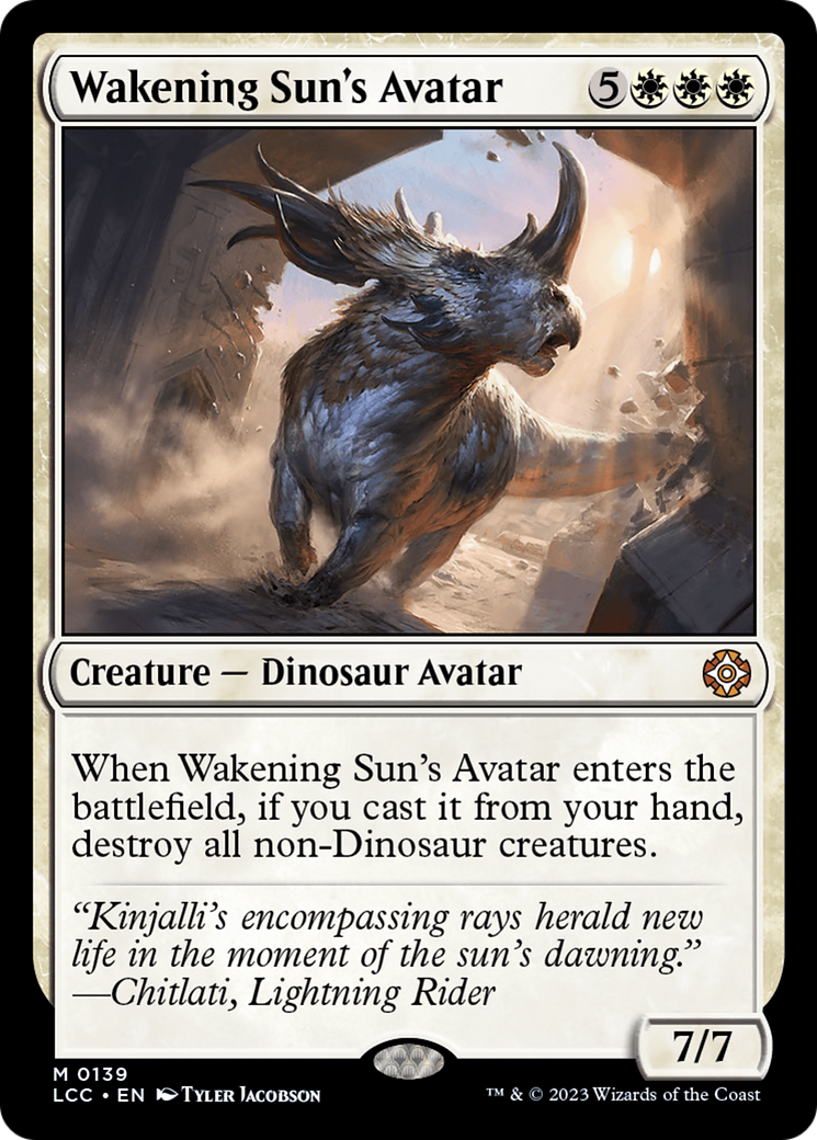 Image of Wakening Sun's Avatar (LCC-139) - The Lost Caverns of Ixalan Commander