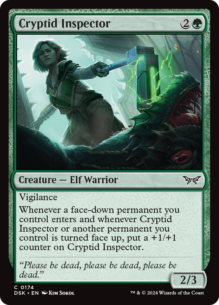 Image of Cryptid Inspector (DSK-174) - Duskmourn: House of Horror Foil