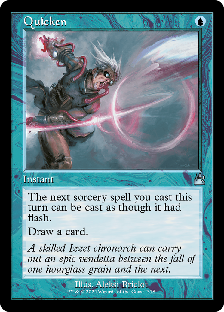 Image of Quicken (Retro Frame) (RVR-318) - Ravnica Remastered Foil