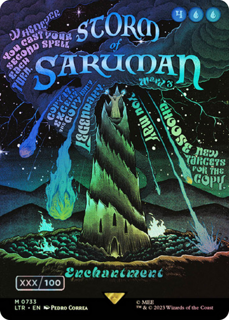 Image of Storm of Saruman (Borderless Poster) (Serial Numbered) (LTR-733) - The Lord of the Rings: Tales of Middle-earth (Borderless) Foil