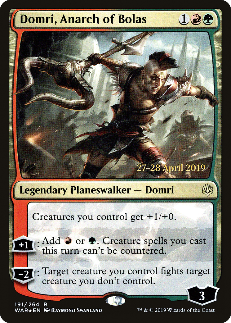 Image of Domri, Anarch of Bolas (PRE-191S) - War of the Spark Promos Foil