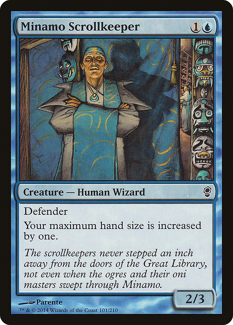 Image of Minamo Scrollkeeper (CNS-101) - Conspiracy Foil