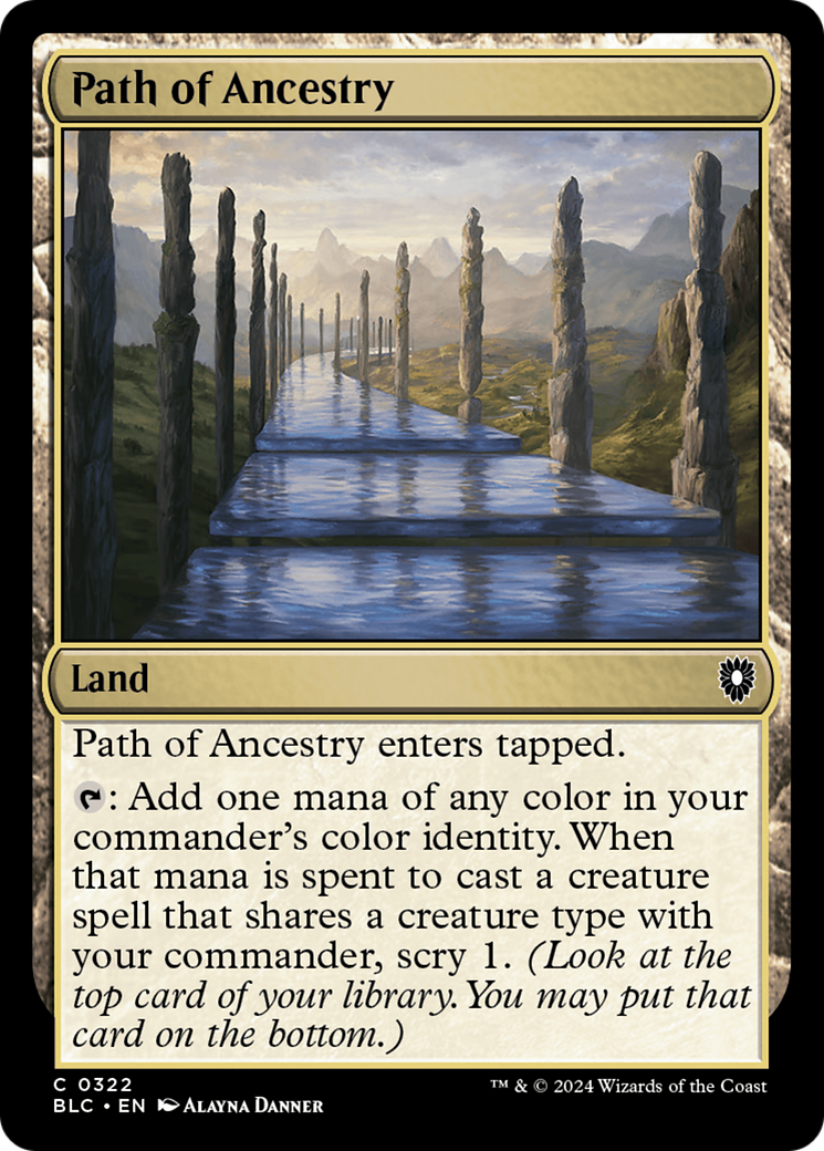 Image of Path of Ancestry (BLC-322) - Bloomburrow Commander