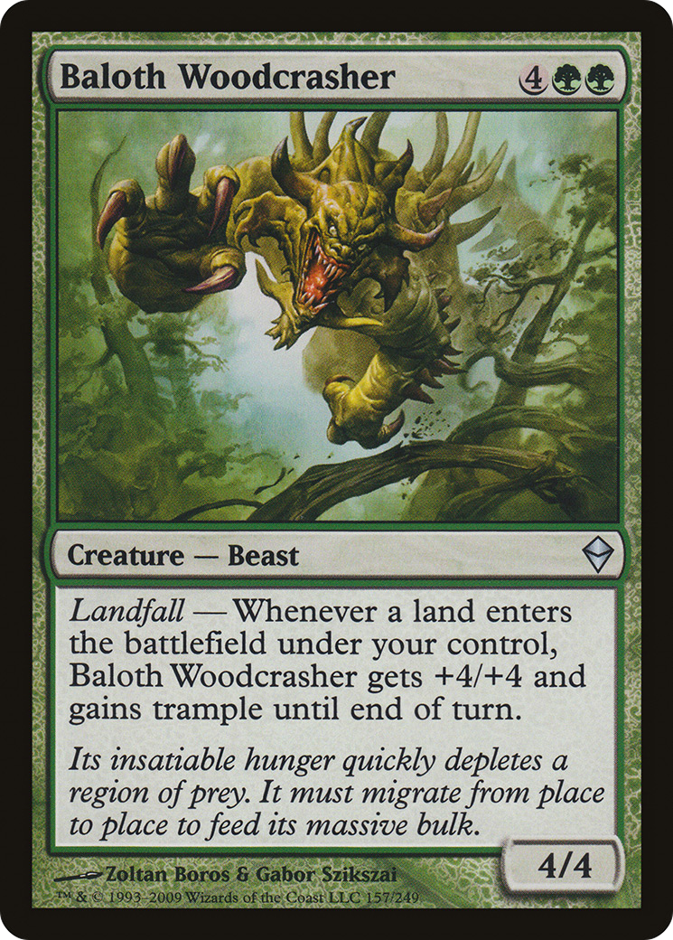 Image of Baloth Woodcrasher (ZEN-157) - Zendikar Foil