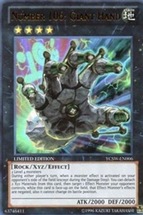 Image of Number 106: Giant Hand (YCSW-EN006) - Yu-Gi-Oh! Championship Series Prize Cards Limited