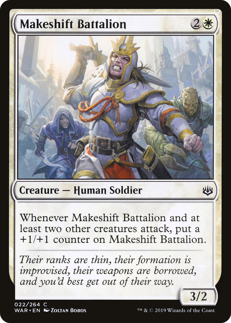 Image of Makeshift Battalion (WAR-022) - War of the Spark Foil