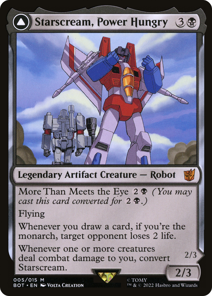 Image of Starscream, Power Hungry (BOT-005) - Transformers: (convertdfc)