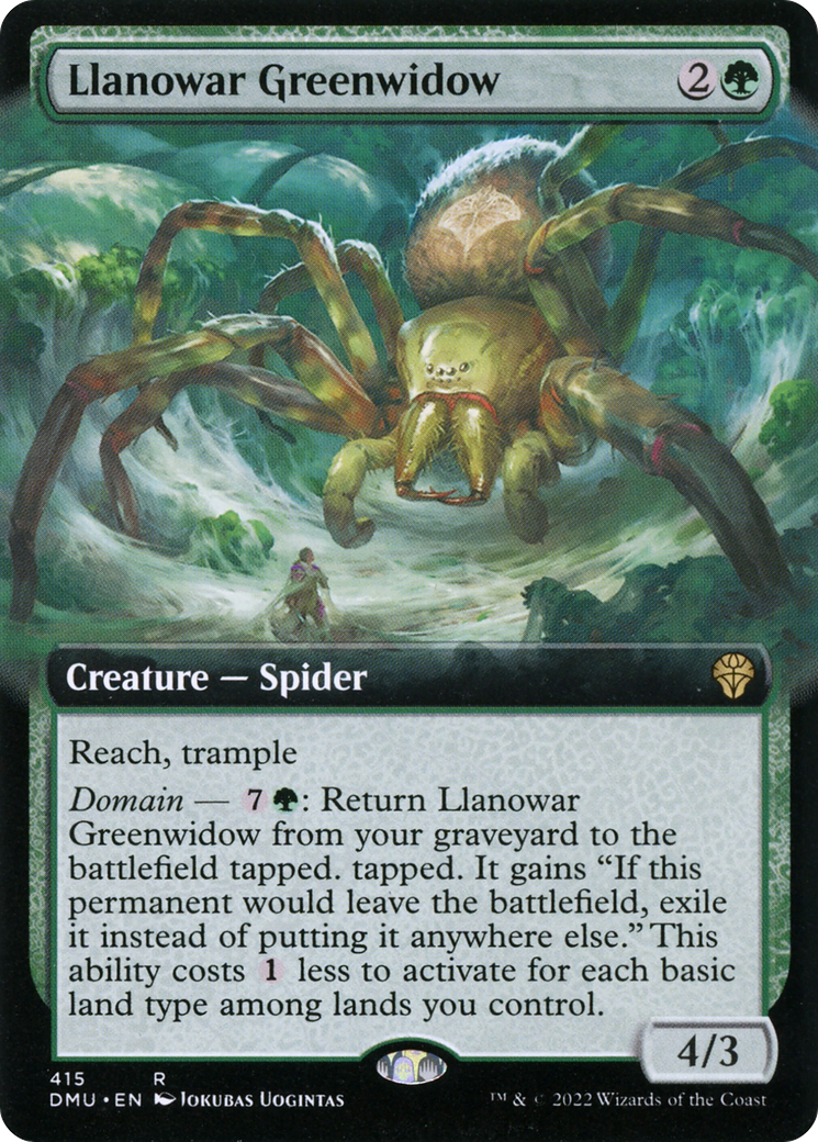 Image of Llanowar Greenwidow (Extended Art) (DMU-415) - Dominaria United: (Extended Art)
