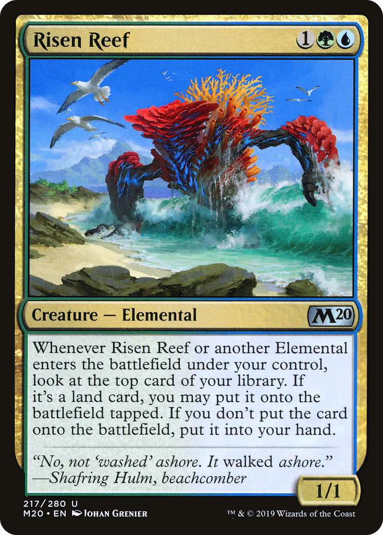Image of Risen Reef (M20-217) - Core Set 2020 Foil